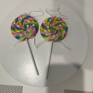 Colorful Swirl Lollipop Decor